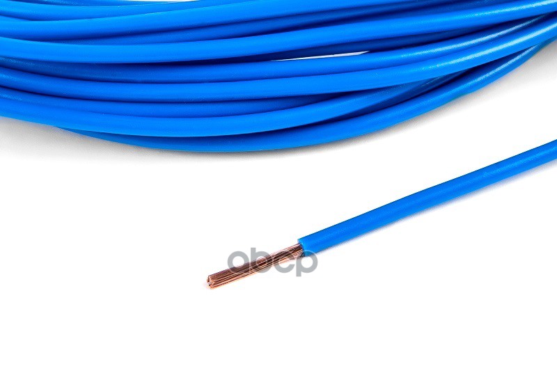 Провод ПВАМ 1,0 кв.мм цвет голубой, длина 5м. CARGEN арт. AX3524