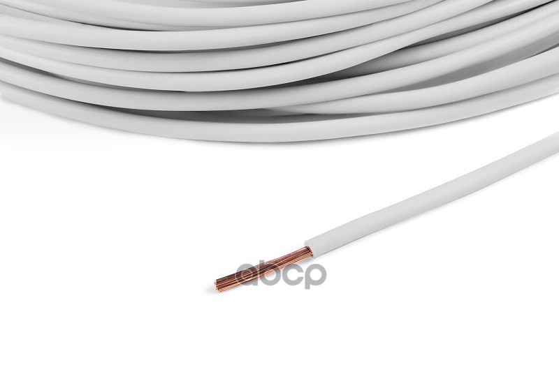 Провод ПВАМ 1,0 кв.мм цвет белый, длина 10м. CARGEN арт. AX3533