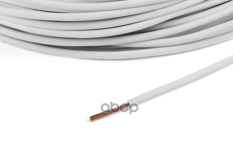 Провод ПВАМ 1,5 кв.мм цвет белый, длина 10м. CARGEN арт. AX3553