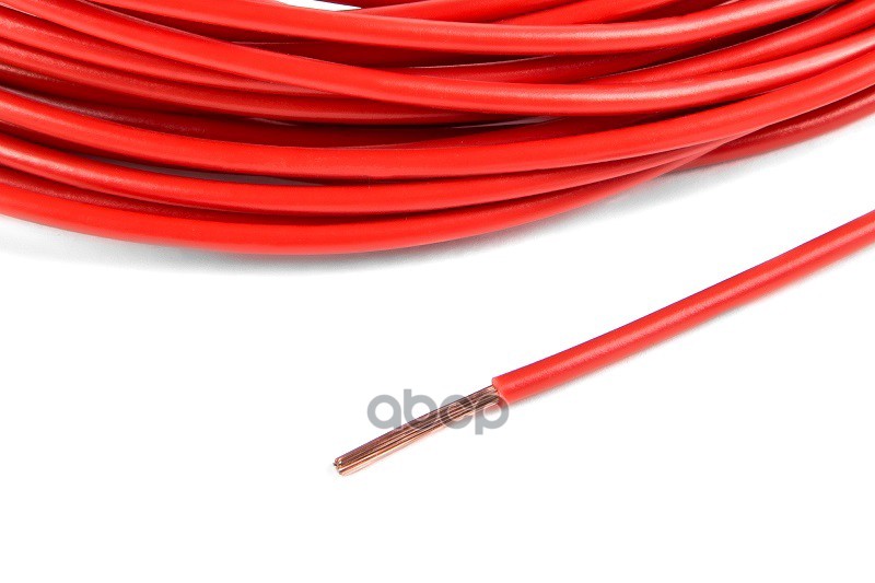 Провод ПВАМ 0,5 кв.мм цвет красный, длина 10м. CARGEN арт. AX3571