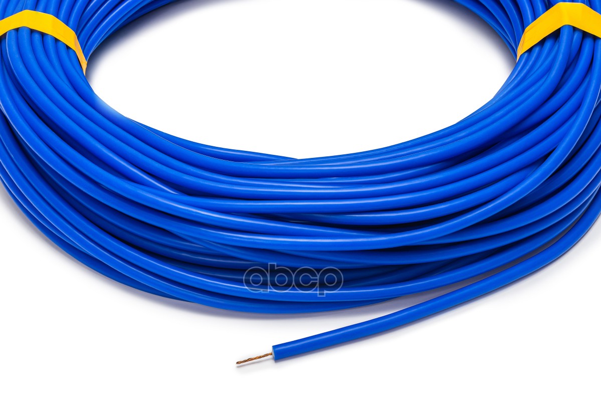 Провод синий высоковольтный с медной жилой (нулевое сопр.), 2м. CARGEN арт. AX5842