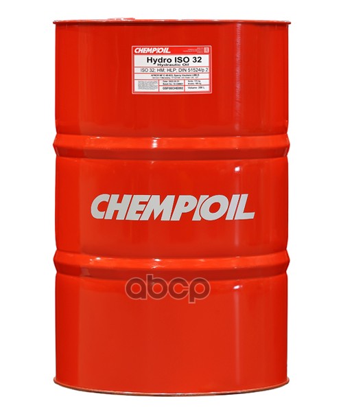 Hydro Iso 32, 208Л (Мин. Гидравл. Масло) Hcv CHEMPIOIL арт. CH2101DRE