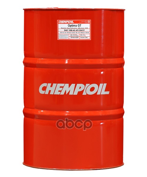 CHEMPIOIL 10W-40 Optima Gt Sn/Cf, A3/B4, 208Л (Полусинт. Мотор. Масло)
