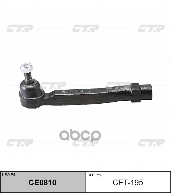 Наконечник рулевой тяги TOYOTA Sienna 2010 - CTR арт. ce0810