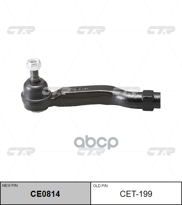 Рулевой наконечник Toyota Avensis (T270) 08-18 / Verso 09-17 CTR арт. CE0814