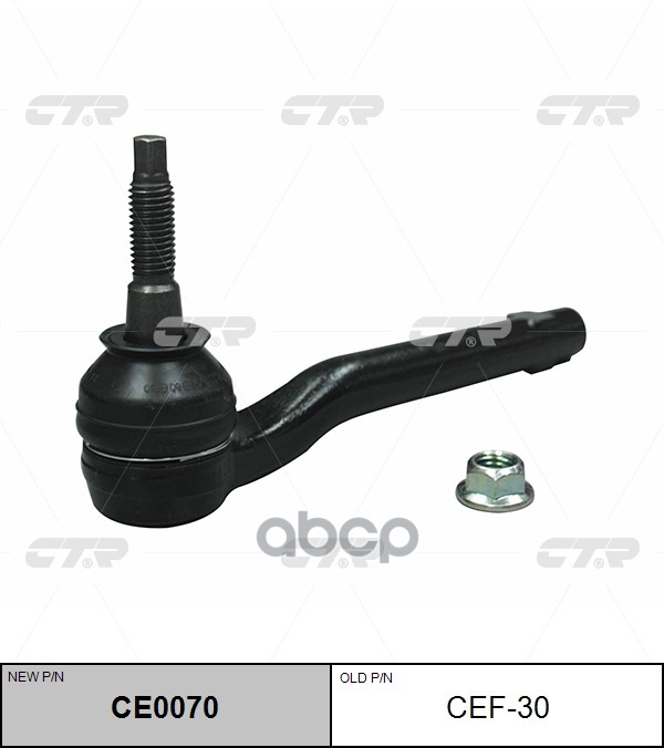 Наконечник Рулевой Тяги Ford F-150 2010 - 2014 (Новый Номер Для Заказа Xcr-Ce0070) CTR арт. cef-30