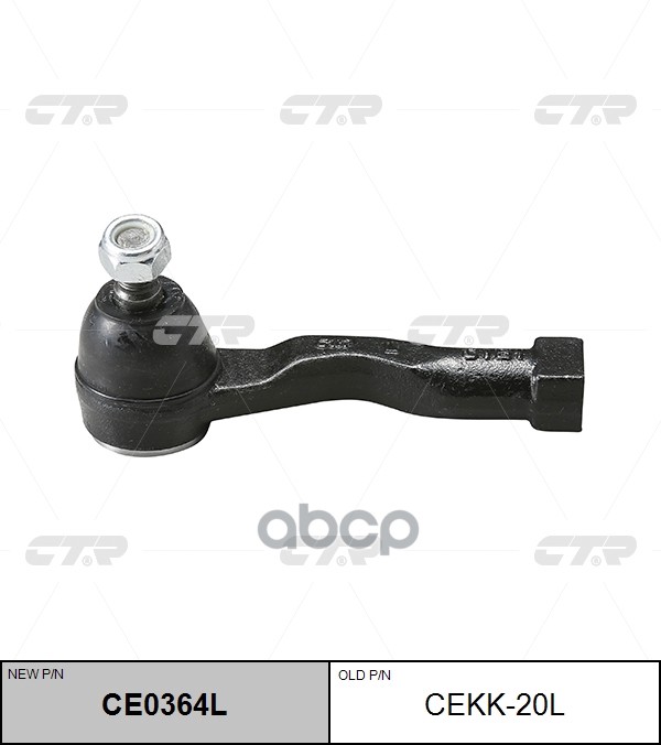 Наконечник Рулевой Тяги Левый Kia Carnival 98-05 (Нов Арт Ce0364l) Cekk-20L CTR арт. CEKK-20L