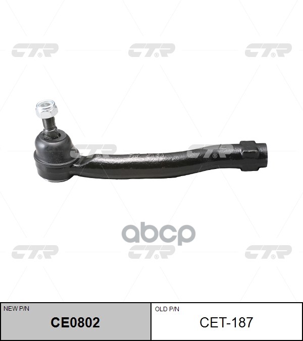 Наконечник Рулевой Тяги Toyota Sienna 1997 - 2010 / Previa 2000 - 2005 / Estima 2000 - 2006 / Alphar CTR арт. cet-187