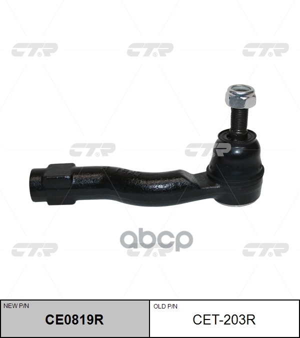 Наконечник Рулевой Тяги Правый Toyota Avensis Verso 01-07 Ce0819r CTR арт. cet-203r