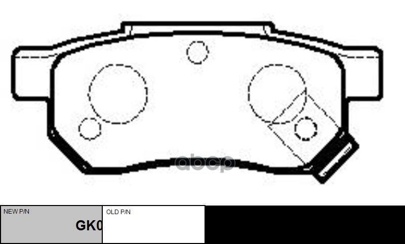 Колодки Тормозные Дисковые Honda Accord 85-89/Civic 87-01 (Нов Арт Gk0334) Ckho-17 CTR арт. CKHO-17