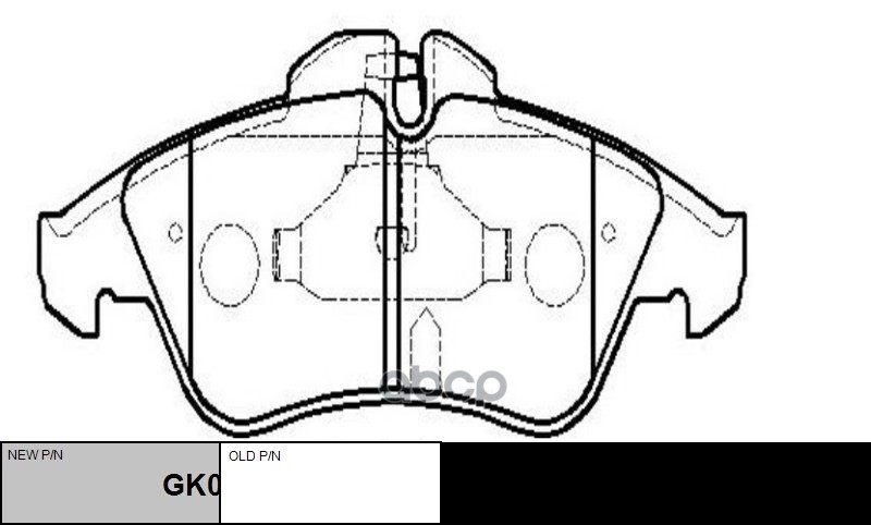 Колодки Тормозные Дисковые Передние Mb Sprinter/208 (Нов Арт Gk0588) Ckm-20 CTR арт. CKM-20