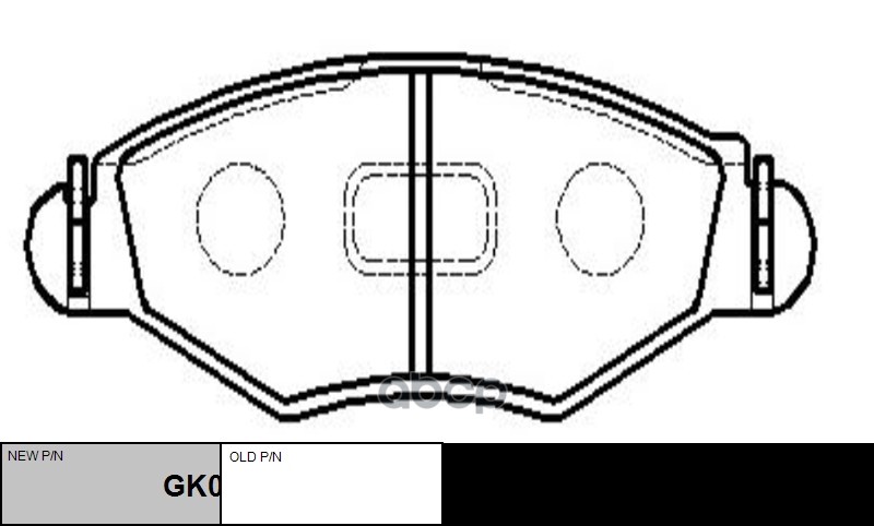 Колодки Тормозные Дисковые Передние Peugeot 206 1.4/1.6/1.4Hdi/1.9D 01 (Нов Арт Gk0858) Ckpu-1 CTR арт. CKPU-1
