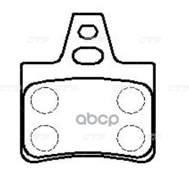 Колодки Тормозные Дисковые Задние Citroen Xm 2.0-2.5Td 89-00 (Нов Арт Gk0861) Ckpu-4 CTR арт. CKPU-4