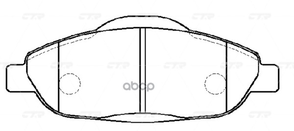 Колодки Тормозные Дисковые Передние Peugeot 308 1.4/1.6 07 (Нов Арт Gk0908) Ckpu-51 CTR арт. CKPU-51