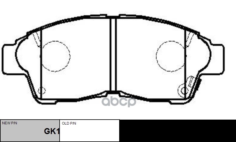 Колодки Тормозные Дисковые Передние Toyota Carina E 93-97Camry 2.2 92-96Corolla 95-02  (Нов Арт Gk1015) Ckt-1 CTR арт. CKT-1