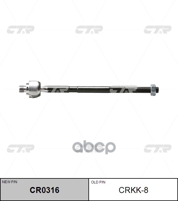Тяга Рулевая Заменен На Cr0316 Kia: Sephia 92-97, Clarus 95- CTR арт. CRKK-8