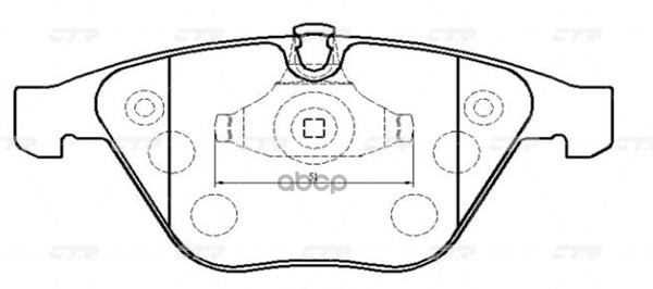 Колодки передние BMW E65/E66 3.5i/4.5i/3.0D/4.0D 01 CTR GK0009 CTR арт. GK0009