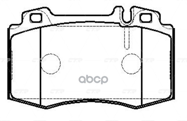 Колодки тормозные (Спереди) Mercedes-Benz C-Class 00-08 / E-Class 02-09 CTR арт. GK0034