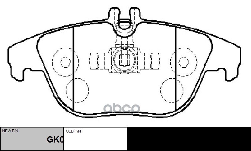 Колодки тормозные MERCEDES-BENZ C-class 2007 ~ 2014 зад.прав.лев. (старый арт. CKBZ-57) GK0084 CTR арт. GK0084