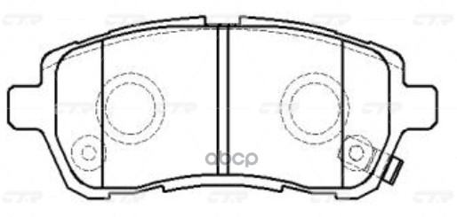 Колодки Передние Ford Fiesta Vi/Mazda 2 1.25…1.6L+Tdi All 07-> Ctr Gk0144p CTR арт. GK0144P