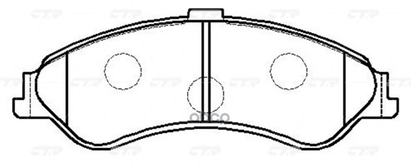 Колодки тормозные FORD Fairmont 2000 ~ 2002 перед прав.лев. (старый арт. CKF-2) GK0147 CTR арт. GK0147