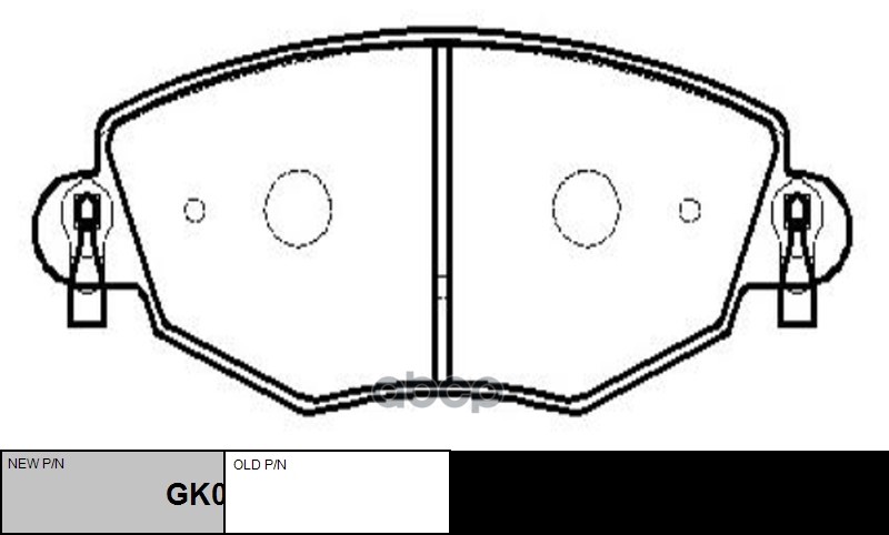 Колодки тормозные дисковые передние Ford Mondeo 2000 ~ 2007 ; Jaguar X-Type 2001 ~ 2009 CTR арт. GK0186
