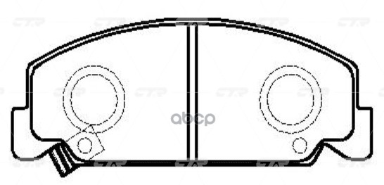 Колодки передние HONDA Civic CKHO5 CTR GK0322 CTR арт. GK0322