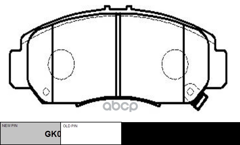 Колодки тормозные HONDA Civic 2007 ~ 2011 / Edix 2004 ~ 2011 / FR-V 2004 ~ 2011 / Odyssey 2002 ~ 201 перед прав.лев. (старый ...
