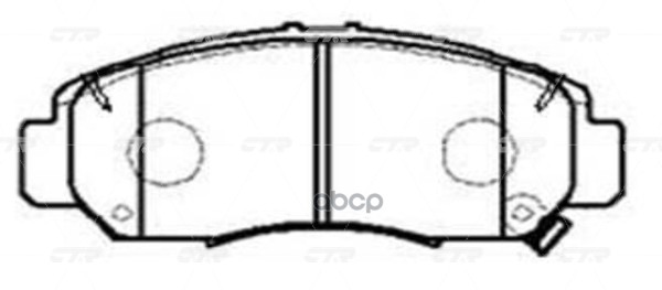 Колодки тормозные дисковые передние Honda Accord 2008 ~ 2013 / Avancier 1999 ~ 2003 / BR-V 2016 ~ / CTR арт. GK0345