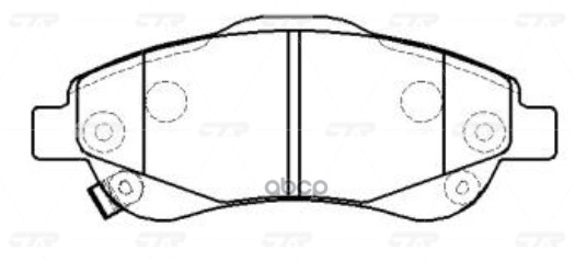 Колодки тормозные дисковые передние Honda CR-V 2006 ~ / CR-V 2015 ~ CTR арт. GK0390