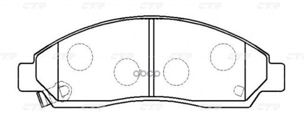 Колодки тормозные ISUZU D-Max 2002 ~ / D-Max 2006 ~ 2012 / Elf 2003 ~ / N-SERIE 2003 ~ CHEVROLET Co перед прав.лев. (старый а...