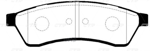 Колодки тормозные дисковые задние Chevrolet Epica 2005 ~ 2011 / Evanda2005 ~ ; Daewoo Evanda 2002 ~ CTR арт. GK0437