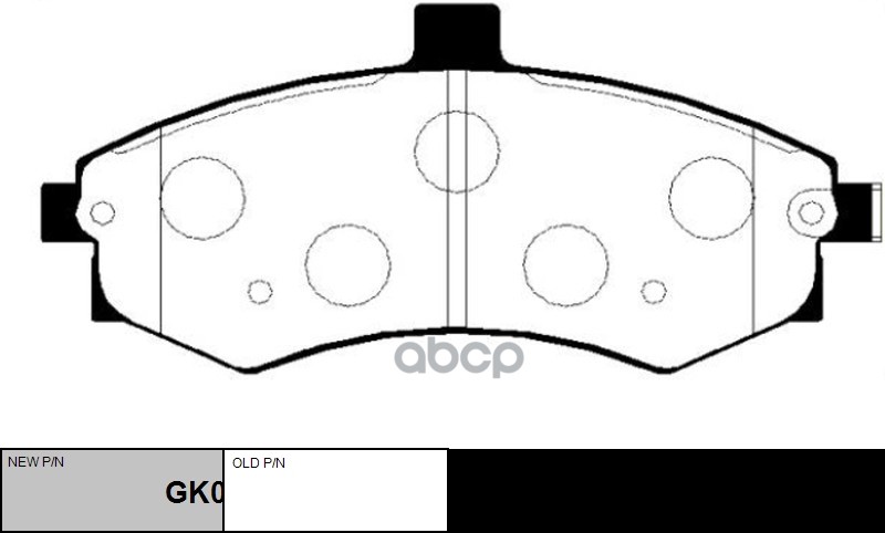 Колодки тормозные дисковые передние Hyundai Matrix 2001 ~ 2010 CTR арт. GK0481