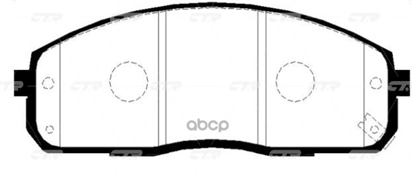 Колодки тормозные дисковые HYUNDAI PORTER 96-04 / H1-STAREX 2001- GK0483 CTR арт. gk0483