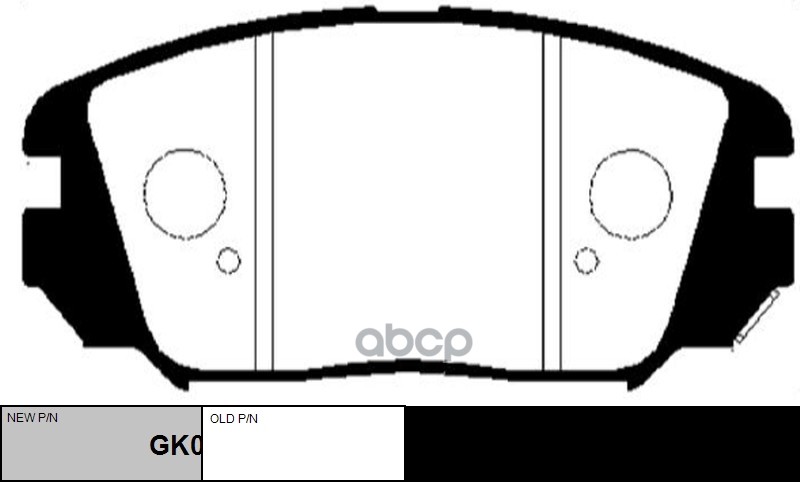 Колодки тормозные дисковые HYUNDAI GK0485 CTR арт. gk0485