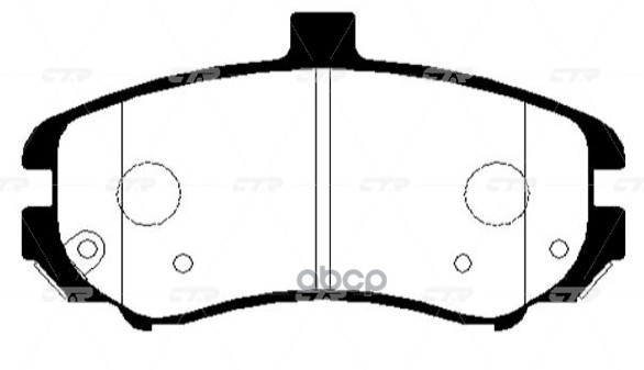 Колодки тормозные дисковые CTR арт. GK0497