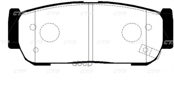 / Ckkk-27 Колодки Тормозные Дисковые | Зад | CTR арт. GK0533