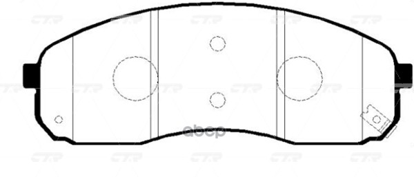 Колодки Тормозные Дисковые Kia Carnival Gk0539 CTR арт. gk0539