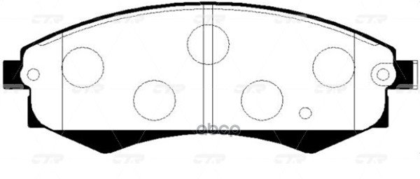 Колодки тормозные дисковые передние Hyundai Sonata 1991 ~ 2001 / Tiburon 1996 ~ 2001 / Matrix 2001 ~ CTR арт. GK0540