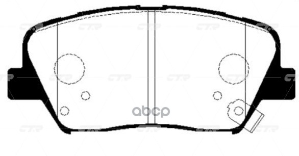Колодки тормозные дисковые передние Hyundai I30 2011 ~ / Veloster 2011 ~ ; KIA Ceed 2012 ~ / Proceed CTR арт. GK0556
