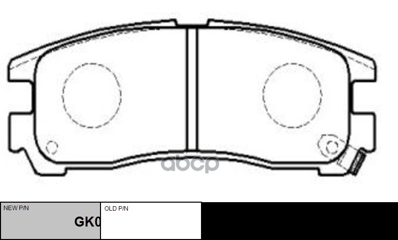 Колодки тормозные MITSUBISHI Galant 1993 ~ 2012 / FTO 1994 ~ 2001 / Eclipse 1991 ~ 1999 / Chariot 1991 ~ 199 зад.прав.лев. (с...
