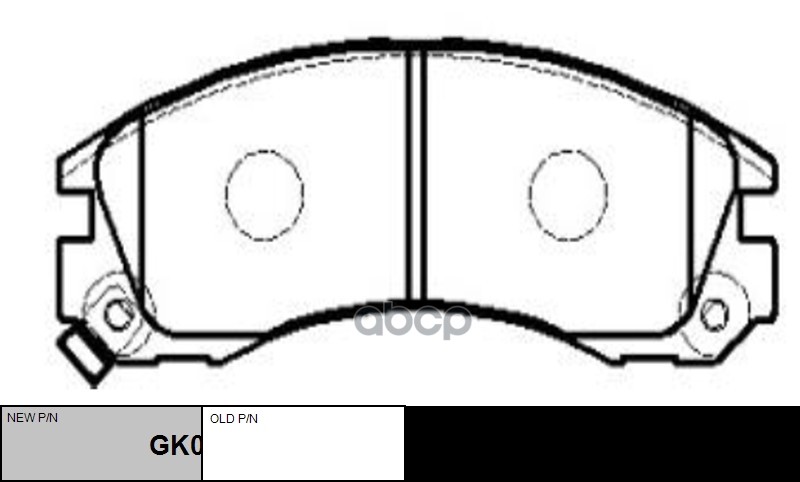Колодки тормозные MITSUBISHI Galant 1988 ~ 1996 / FTO 1994 ~ 2001 / Eclipse 1991 ~ 1994 / GTO 1989 ~ перед прав.лев. (старый ...
