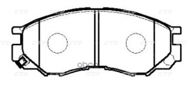 Колодки тормозные MITSUBISHI L 200 1996 ~ 2006 / L300 1994 ~ 2000 / L400 1994 ~ 2002 / Space Gear 199 перед прав.лев. (старый...