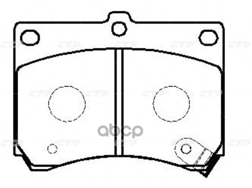 Колодки тормозные дисковые передние Mazda 121 1990 ~ 1996 / 323 1991 ~ 1998 / Astina 1989 ~ 1994 / F CTR арт. GK0648
