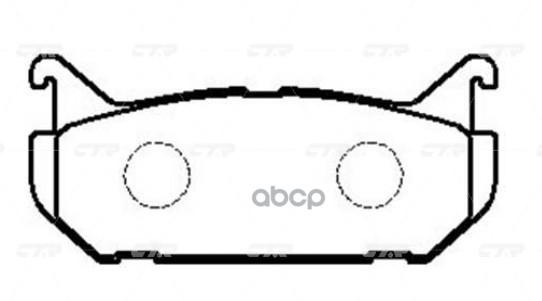 Колодки тормозные дисковые MAZDA GK0652 CTR арт. gk0652