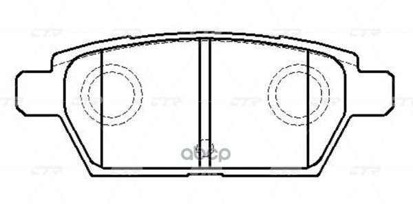 Колодки задние MAZDA 6 05- CTR GK0709 CTR арт. GK0709