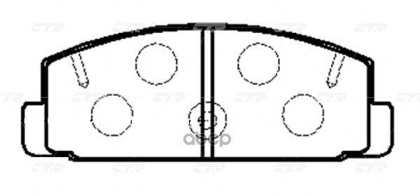 Колодки тормозные дисковые задние Mazda 323 1998 ~ 2004 / 626 1997 ~ 2002 / Atenza 2002 ~ 2009 / Cap CTR арт. GK0715
