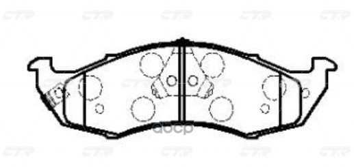 Колодки тормозные NISSAN Quest 1992 ~ 2003 перед прав.лев. (старый арт. CKN-5) GK0720 CTR арт. GK0720