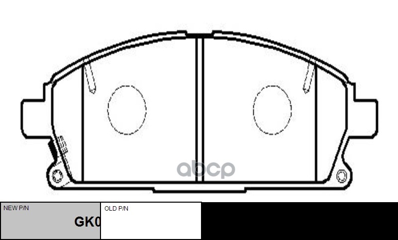 Колодки тормозные NISSAN Pathfinder 1995 ~ 2005 / X-Trail 2001 ~ 2008 / Serena 1999 ~ 2012 / Elgrand 1 перед прав.лев. (стары...
