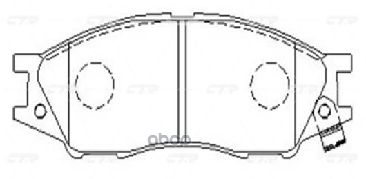 Колодки тормозные NISSAN Almera 2006 ~ 2016 / Bluebird Sylphy 2000 ~ 2005 / Cube 1999 ~ 2002 / Expert перед прав.лев. (старый...